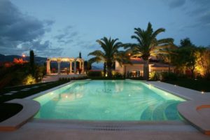 costruzione piscina interrata cap ferrat Francia 03