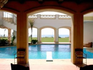 costruzione piscina interrata stile egitto 06